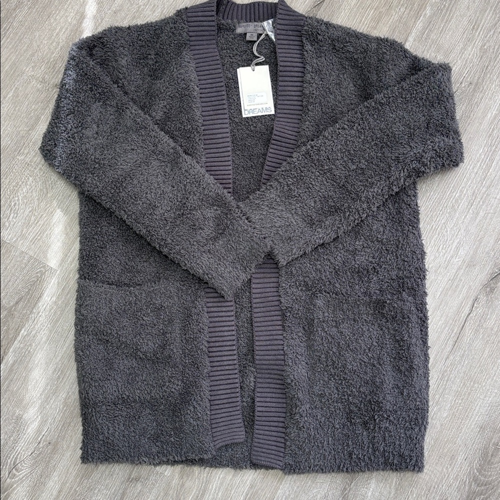 Barefoot Dreams CozyChic Knit Rib Cardigan - ANCHOR size xs